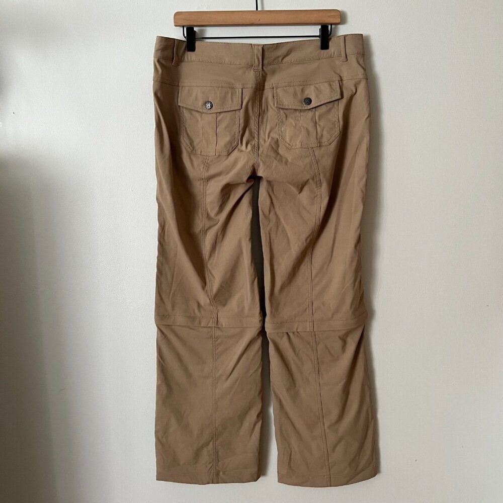 Prana Monarch Convertible Zip-Off Hiking Pants Tan Women's Size 14 - Picture 5 of 8